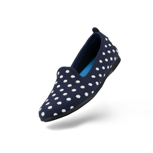 Women's Market Flat - Midnight/White Polka Dot