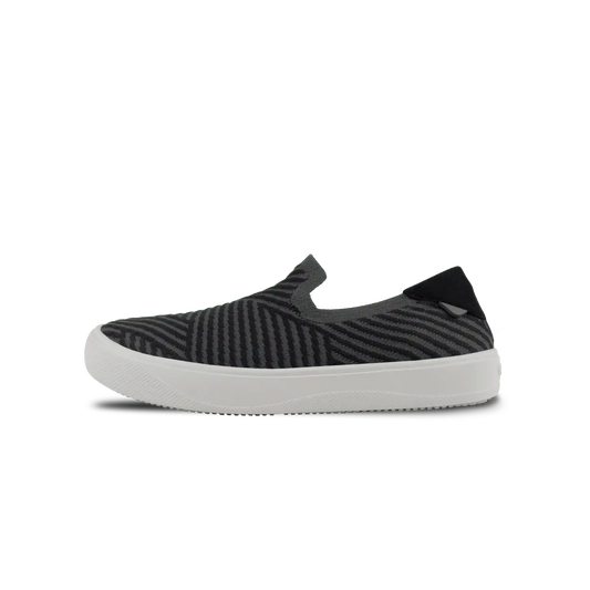 Men's Boardwalk Slip-On - Dark Grey/Black Zigzag